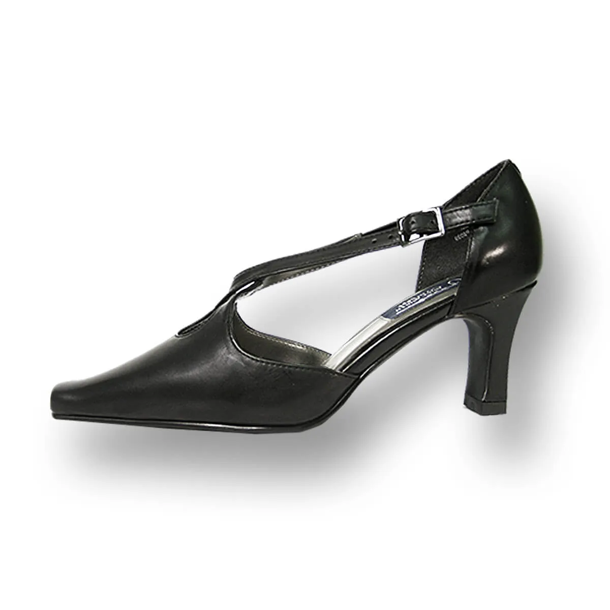 PEERAGE Liza Women's Wide Width Leather Pumps