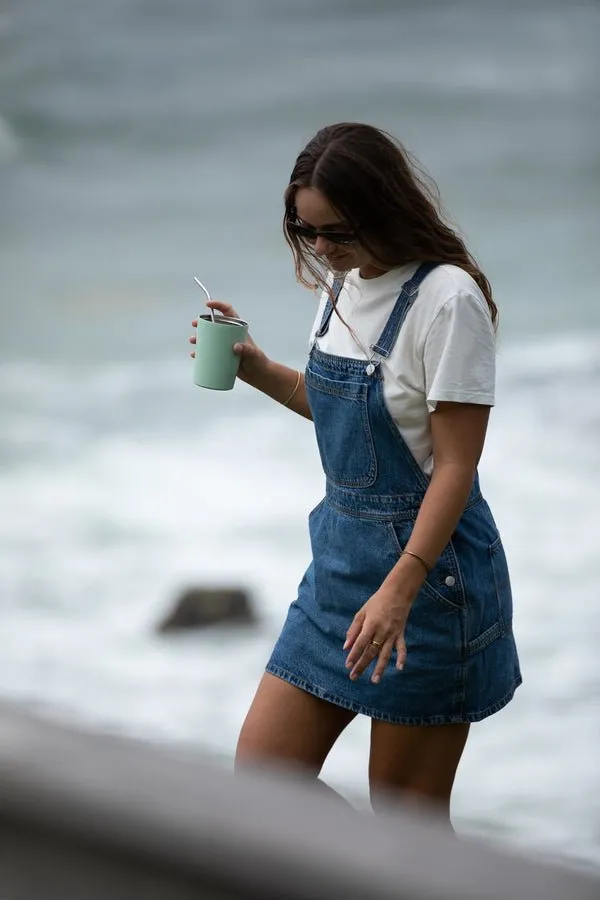 Rhythm "Seaside" Overall Dress - Denim Blue