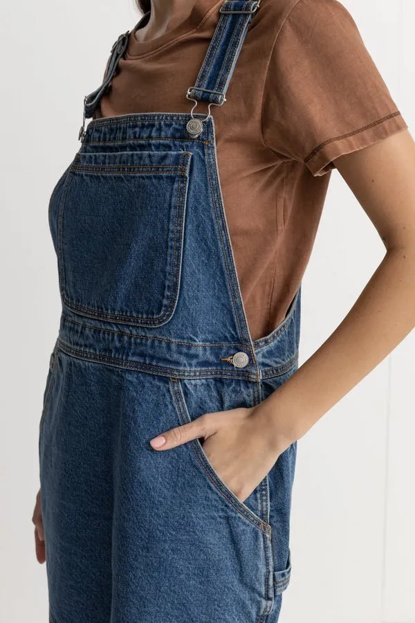 Rhythm "Seaside" Overall Dress - Denim Blue