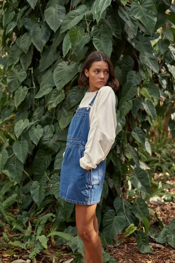 Rhythm "Seaside" Overall Dress - Denim Blue
