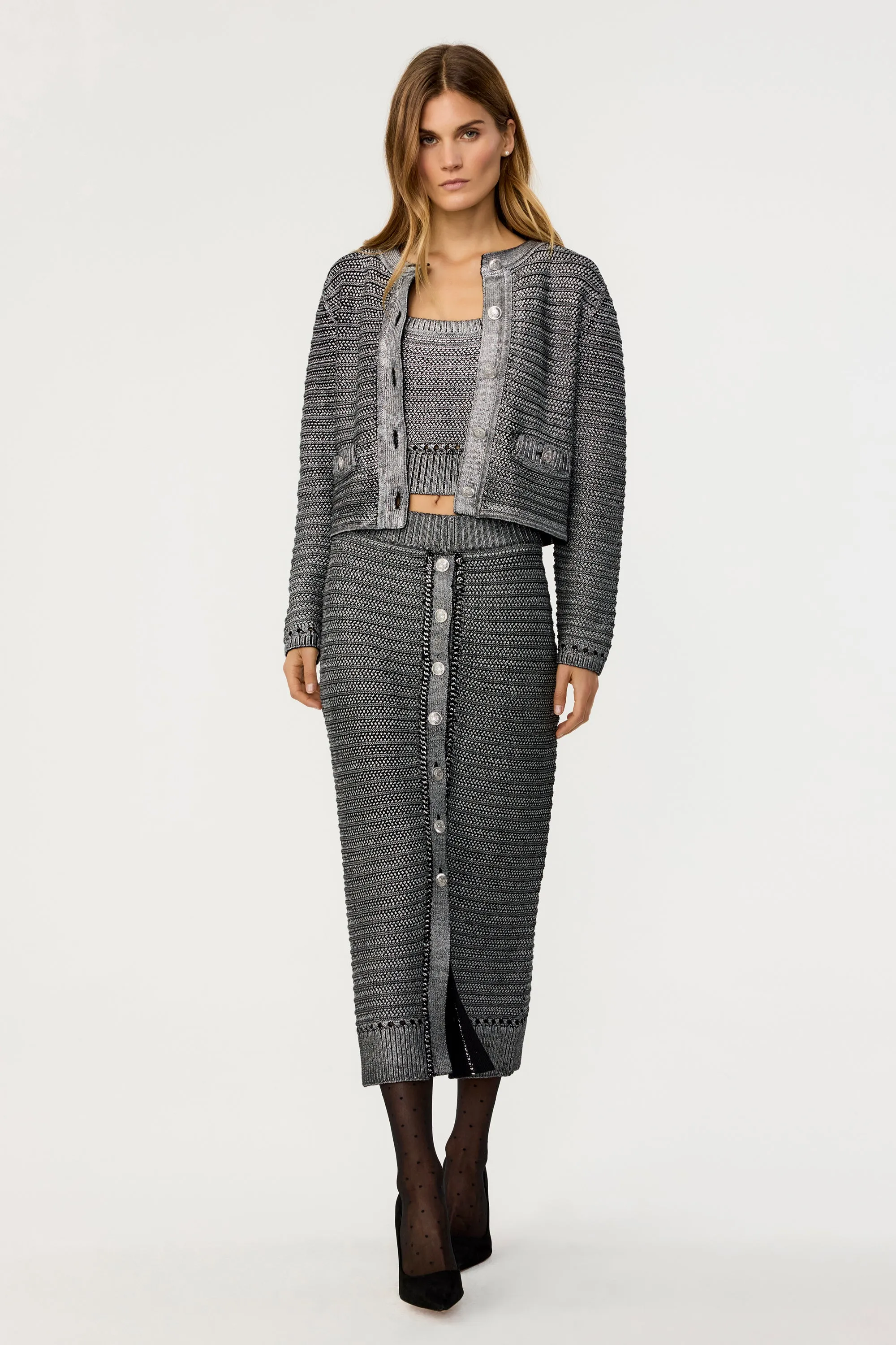 Tani Luxe Knit Pencil Skirt