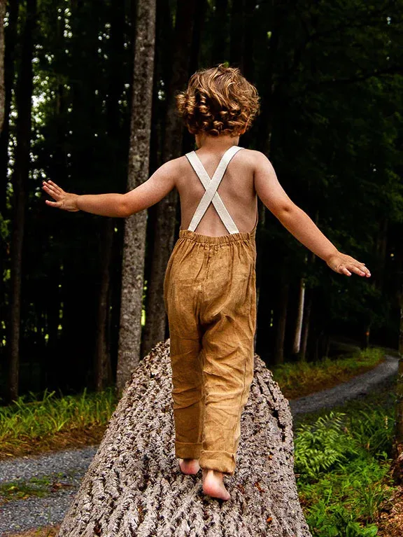 The Linen Overall - Camel