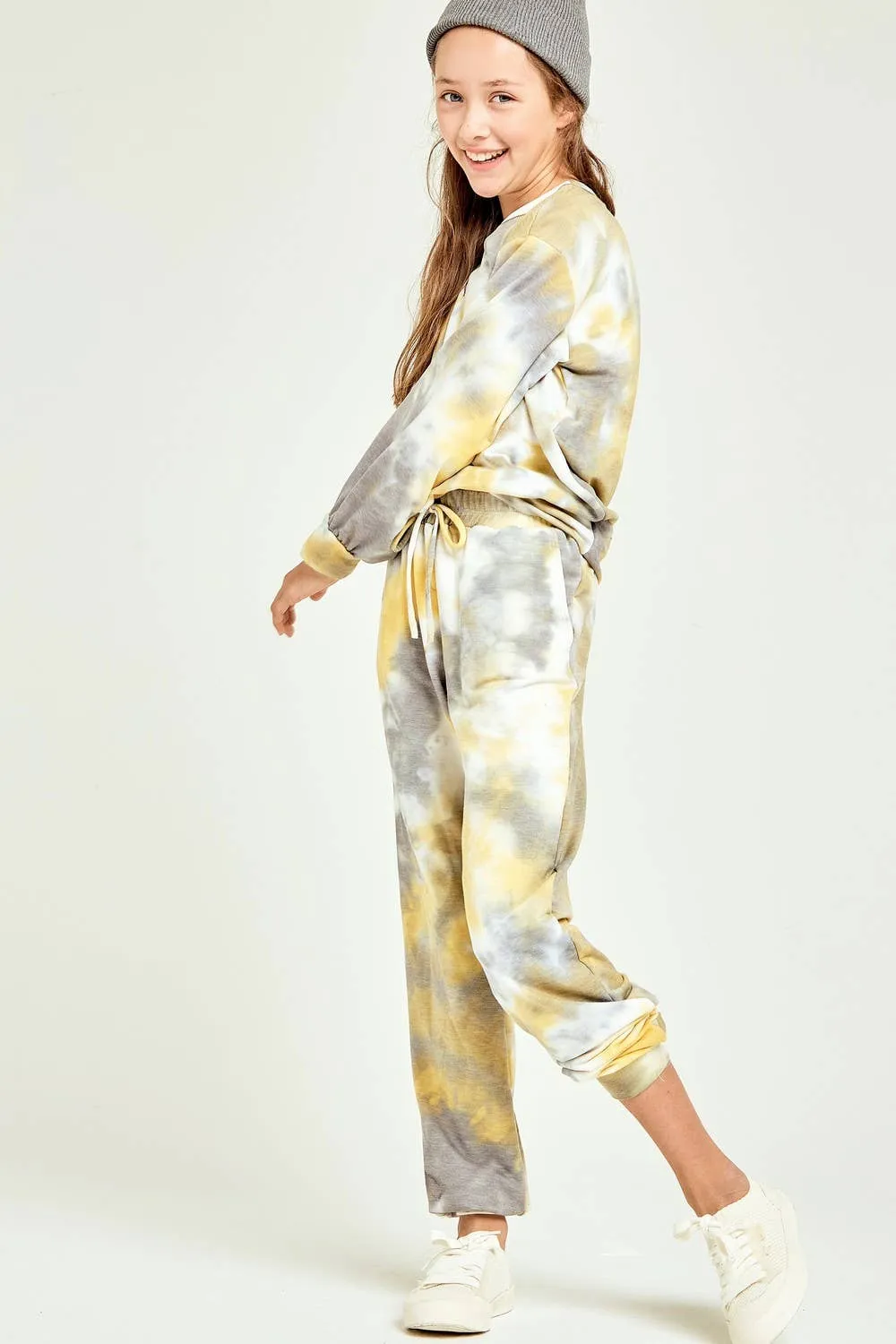Tie Dye Jogger Pants: PINK