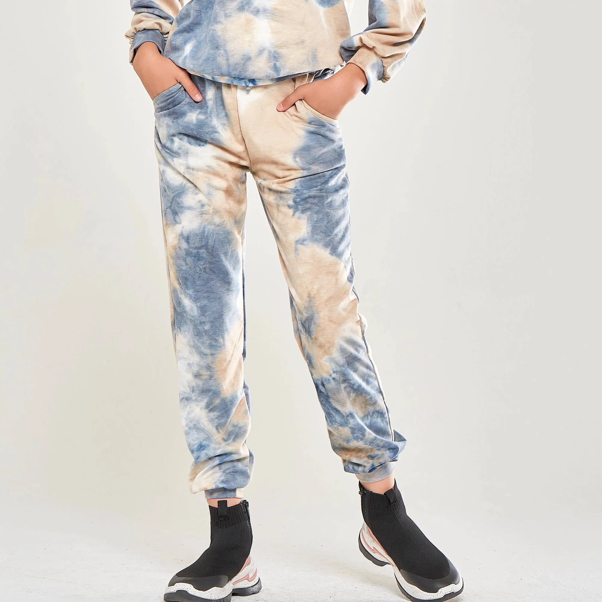 Tie Dye Jogger Pants: PINK