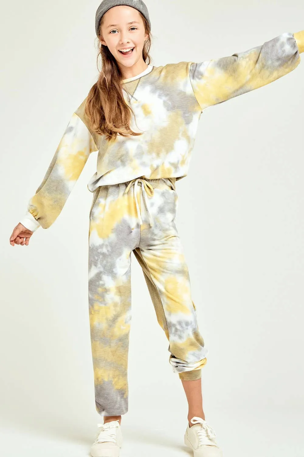 Tie Dye Jogger Pants: PINK
