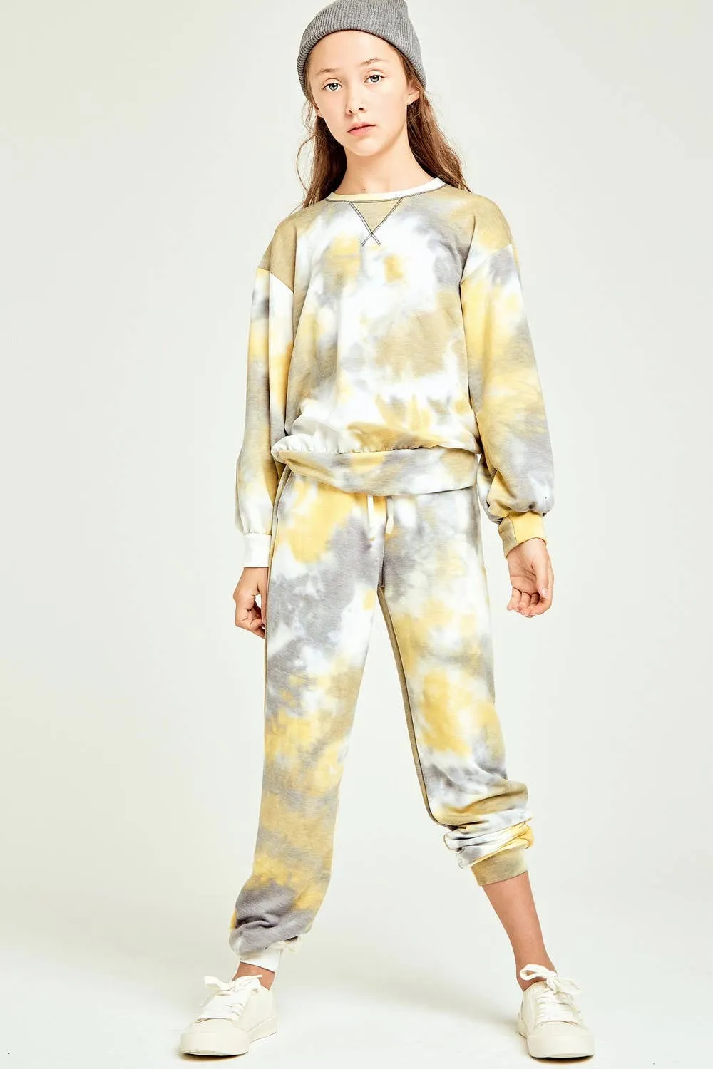 Tie Dye Jogger Pants: PINK
