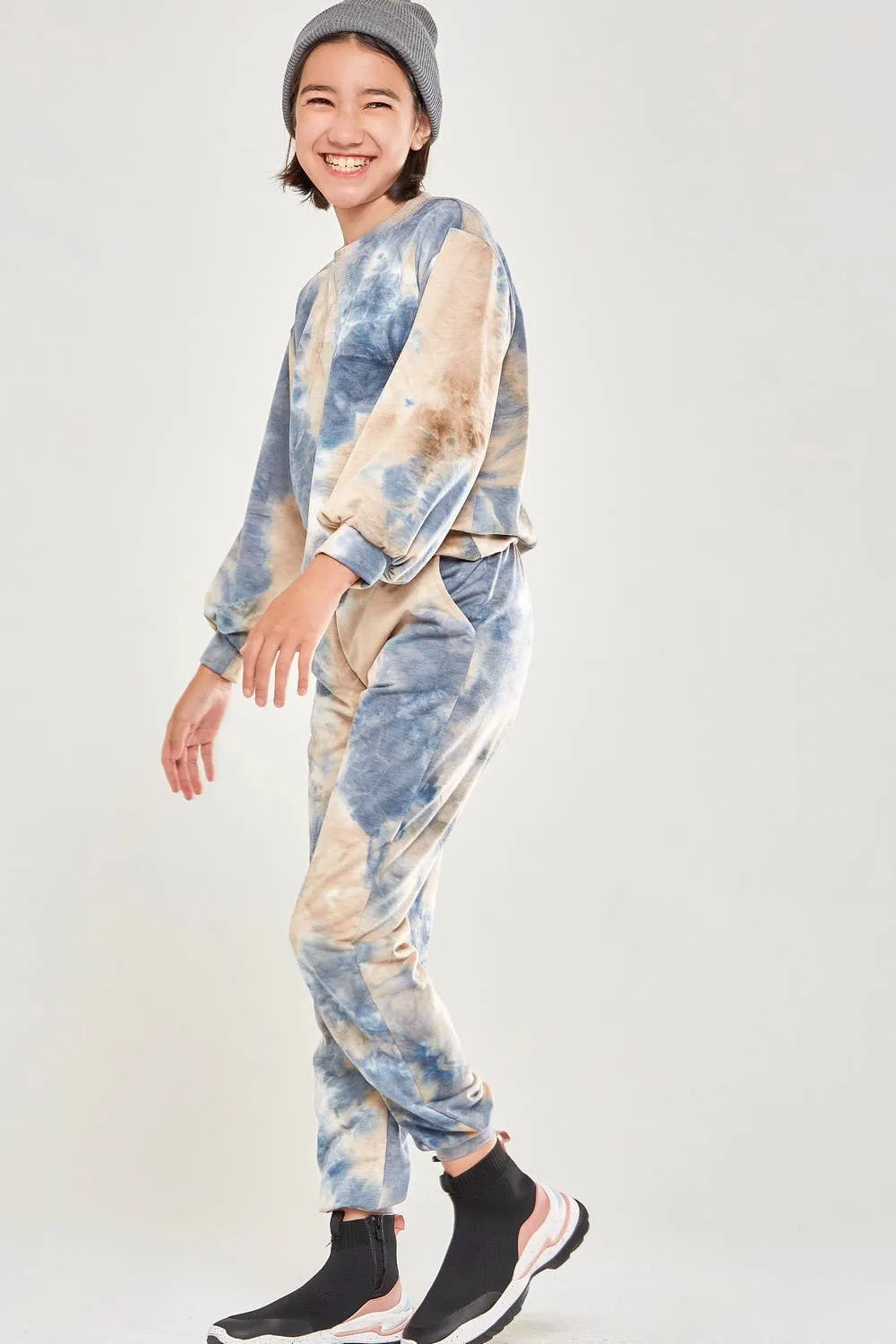 Tie Dye Jogger Pants: PINK