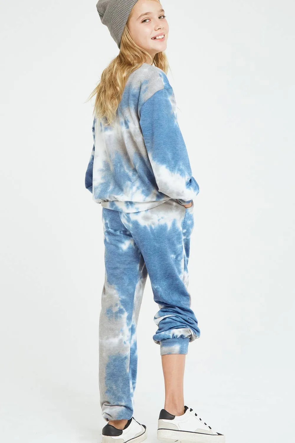Tie Dye Jogger Pants: PINK