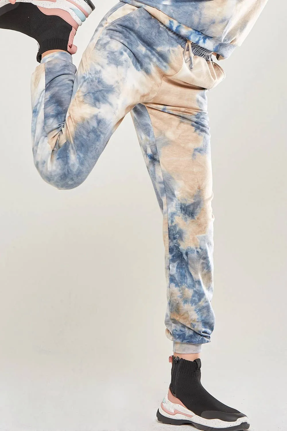 Tie Dye Jogger Pants: PINK