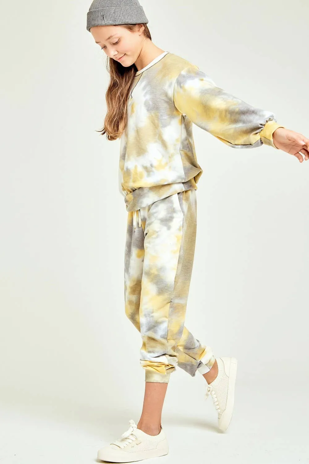Tie Dye Jogger Pants: PINK