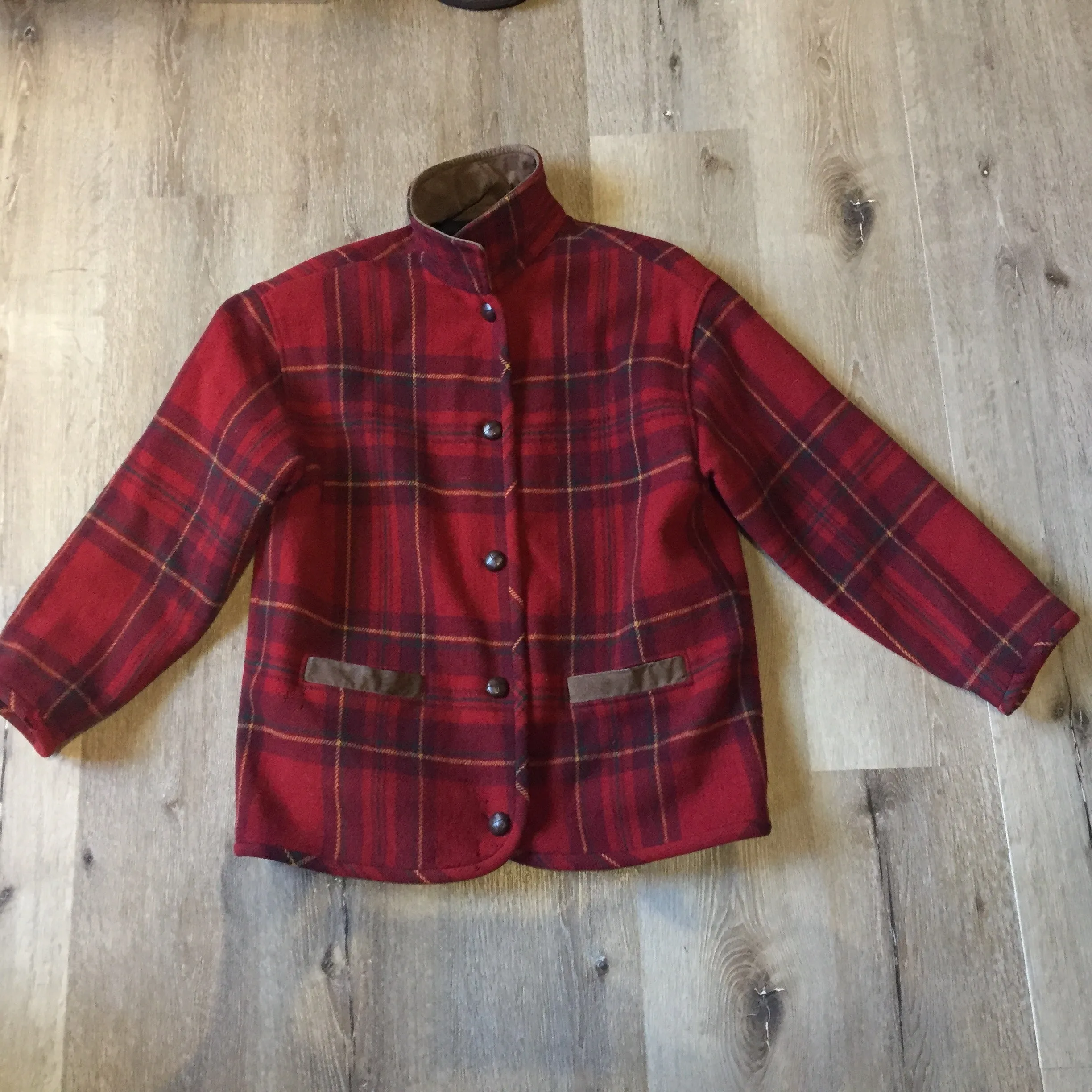 Vintage Rough Wear Red Plaid Jacket, SOLD