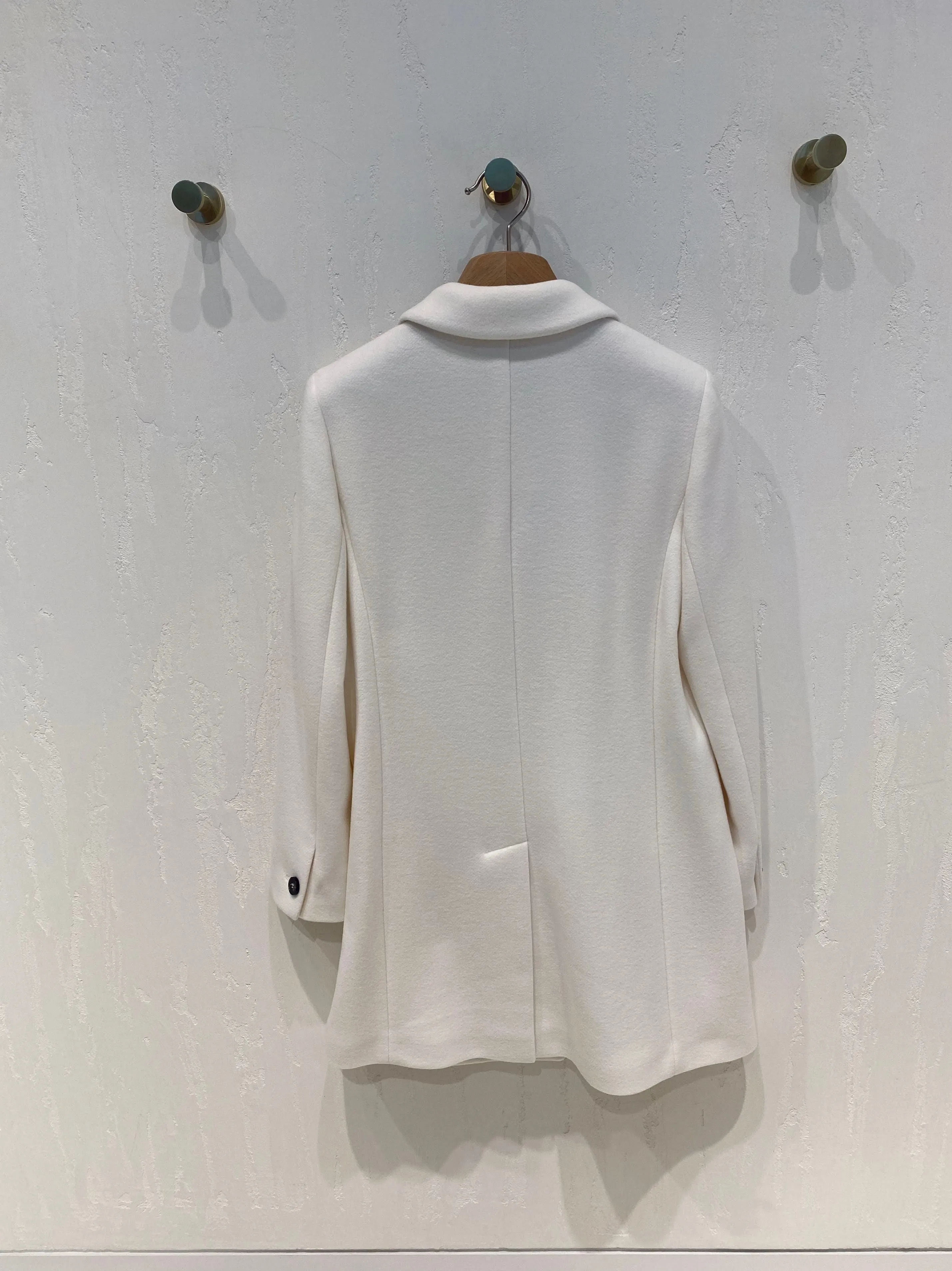 Wool Blend Double Breasted Lined
